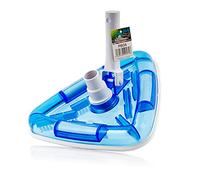 Zelsius Brosse de piscine avec 7 brosses | triangulaire | Nettoyeur de fond de piscine pour tuyau Ø 32 / 38 mm | Aspirateur de fond, brosse de nettoyage pour perche télescopique