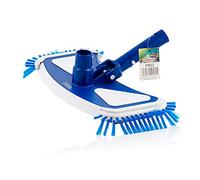 Zelsius Brosse de piscine avec 8 brosses inférieures et 4 brosses latérales | rectangulaire | Nettoyeur de fond de piscine pour tuyau Ø 32 / 38 mm | Aspirateur de fond, brosse de nettoyage
