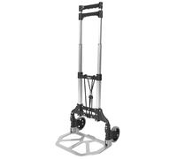Zelsius Diable pliable jusqu'à 75 kg | Diable pour caisses à boissons, chariot de transport, diable à bagages | Chariot à bois de cheminée, diable d'escalier, diable à sac pliable | Diable de