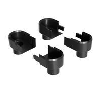 Zelsius Gewächshaus Rinnenauslass 4er Set | Plastique évacuation de gouttière pour serre, système de drainage, évacuation d’eau de pluie pour gouttière de serre | Évacuation pour gouttière de toit de