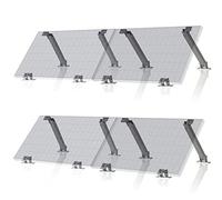 Support universel de panneaux solaires Zelsius, angle réglable, kit de montage en aluminium pour quatre panneaux