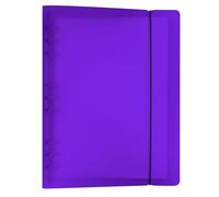Zelten Classeur coloré à anneaux avec couverture en polypropylène pour feuilles volantes avec recharge de bloc-notes/organiseur personnel (B5, 9 trous, violet)