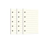 Zelten Lot de papier perforé à feuilles volantes pour recharge de classeur à 6 trous, organisateur personnel, agenda, bloc-notes, planificateur rechargeable (Ligné, A8/5 trous)