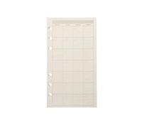 Zelten Recharges/Feuilles Détachables pour Classeur à Anneaux A6/Organiseur Personnel/Planificateur (A6 6 Trous, Plan Mensuel)