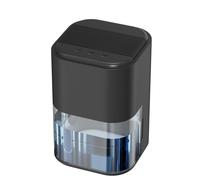 ZELURXX Déshumidificateur silencieux 2L avec lumière RGB, arrêt automatique, économie d'énergie, idéal pour chambre à coucher & salon, noir