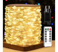 ZELUXDOT Guirlande lumineuse 1200 LED Guirlande lumineuse féerique 400FT de long avec télécommande 8 modes pour chambre, terrasse, jardin, mariage, fête, sapin de Noël