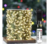 ZELUXDOT Guirlande Lumineuse de 200m avec 2000 LED, Fils de Cuivre Verts, Étanche, pour Intérieur/Extérieur, avec Télécommande, Idéale pour Sapin de Noël, Patio, Jardin, Cour, Plantes.