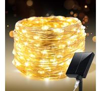 ZELUXDOT Guirlande lumineuse solaire extra longue d'extérieur 60 m étanche à l'énergie solaire Guirlande lumineuse 600 LED pour terrasse, jardin, jardin, arbre, mariage, Noël