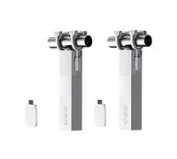 zemismart Robot Rideau Intelligent Moteur électrique WiFi Pilote Rideau,Rideau motorisé pour Rail en I-Rail en U-Stores à Tige Application Tuya/télécommande/minuterie Commande vocale Alexa(Two Set)
