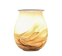 Zen’Arôme Brûleur Cire Parfumée Calorya n°11 - Brûle Parfum Électrique pour Fondant Parfumé - Lampe à Parfum en Verre - Coupelle Amovible - Style Original et Éclairage d’Ambiance Coloré