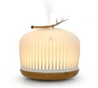 Zen’Arôme Diffuseur d’Huile Essentielle Origin - Diffuseur Ultrasonique Aromathérapie à Froid - Diffuseur Électrique pour Parfum Maison - Multifonction, Éclairage LED d’Ambiance, Silencieux et Chic