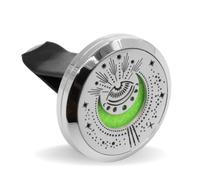 Zen’Arôme Diffuseur d’Huile Essentielle pour Voiture Clip’Arôme Mind Eye - Diffuseur + 5 Buvards à Parfumer avec Huile Essentielle ou Parfum - Acier Inoxydable - Fixation sur Grille de Ventilation