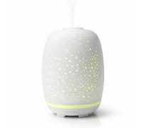 Zen’Arôme Diffuseur d’Huile Essentielle Stella - Diffuseur Ultrasonique Aromathérapie à Froid - Diffuseur Électrique Multifonction en Céramique - Éclairage LED d’Ambiance Coloré - Arrêt Automatique