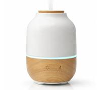 Zen’Arôme - Diffuseur d’Huiles Essentielles Ultrasonique Purisia (Jusqu’à 40 m²) - Diffusion à Froid pour l’Aromathérapie - Mode Continu ou Alterné - Éclairage Multifonction - Céramique et Bois