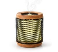 Zen’Arôme Diffuseur Huile Essentielle Elipsia - Diffuseur Ultrasonique Aromathérapie à Froid - Diffuseur Électrique Parfum Maison - Éclairage LED Multifonction - Matériaux Naturels Bambou et Métal