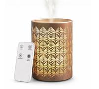Zen’Arôme Diffuseur Huile Essentielle Vienne - Diffuseur Ultrasonique Multifonction Aromathérapie à Froid - Diffuseur Électrique Parfum Maison - Télécommande et Éclairage Led Coloré - Métal et Verre