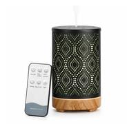 Zen’Arôme Diffuseur Ultrasonique Aromathérapie Séville, Diffusion Huile Essentielle à Froid, Diffuseur Électrique avec Télécommande, Éclairage LED Personnalisable, Coque en Métal avec Motif Original