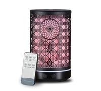 Zen’Arôme Diffuseur Ultrasonique Aromathérapie Siena - Diffusion Huile Essentielle à Froid - Diffuseur Électrique avec Télécommande - Éclairage Led Personnalisable - Coque en Métal avec Décor Original