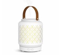 Zen’Arôme Diffuseur Ultrasonique sans Fil Madrid, Batterie Rechargeable Intégrée Autonomie 10h, Diffuseur Huile Essentielle Nomade, Diffusion Continue ou par Alternance, Éclairage LED Personnalisable