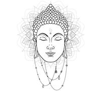 Zen et Ethnique Stickers Muraux Bouddha