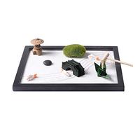 Zen Garden, Mini Jardin Zen Decoration de Méditation avec Râteau pour Détente et Méditation à Domicile