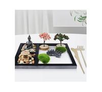 Zen garden set - Mini Zen garden with sand and stone ornaments - Craft ornaments for home - Buddha sand table