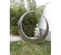 Zen Man 031510-2S Décoration de Jardin en Acier Inoxydable sculpté à la Main 60 x 60 x 5 cm