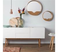 ZEN - Miroir en bois de bambou naturel Blond