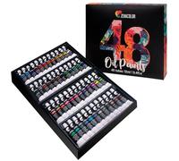 Zenacolor 48 Tubes de Peinture à l’Huile Pack de 48 x 12 mL - Peinture de Qualité Professionnelle - Coffret Unique de 48 Couleurs Différentes - Idéal pour Adulte