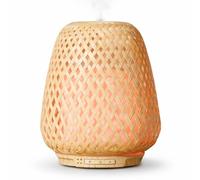 Zen'Arôme Diffuseur d'huiles essentielles Olaki – Diffusion à froid, jusqu'à 40 m², bambou tressé