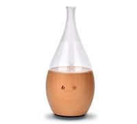 Zen'Arôme - Diffuseur d'Huiles Essentielles par Nébulisation Programmable Bolea - Intensité Réglable - jusqu'à 80m² - et Éclairage LED - Diffusion à Froid pour l’Aromathérapie, Minuterie - Bois, Verre