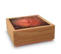 Zen'Arôme - Diffuseur Ultrasonique Style Japonais - Kaori -Diffuseur Senteurs et Huiles Essentielles - Base en Bois Véritable - Assainit l’Air - Idée Cadeau