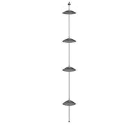 ZENCORE® Étagère d’angle de douche télescopique à 4 niveaux Argenté Top831410961
