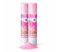 ZENDA CLUB® Canon à Poudre Holi Rose (Lot de 2) - Déclenchement Manuel - Poudre Décorative Non Toxique - Usage Extérieur - Fête, Mariage, Gender Reveal, Festival