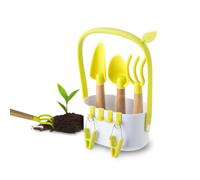 Zendea Lot de 3 Outils de Jardin avec récipient Portable et Pinces latérales Confortables - Idéal pour Ceux Qui cultivent des Fleurs et des Plantes dans Le Jardin ou Le Balcon - Fabriqués avec des