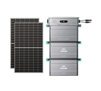 Zendure SF800Pro, Centrale Électrique de Balcon avec Entrée 2640W, Charge 1000W, Sortie 800W, Système de Gestion Énergétique IA, avec AB2000X*2, Capacité Totale 5760WH-500W*2 Panneau Bifacial