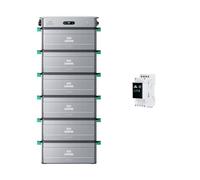 Zendure SolarFlow 2400 AC Stockage Énergie IA, 2400W, et 6 x AB3000X | 17,28kWh Extensible, Gestion Puissance Couplée IA AC, Stockage Domestique, Entrée/Sortie 2400W, 17,28kWh Extensible, TOU