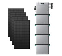 Zendure SolarFlow 2400 Pro Batterie Solaire 2.4kWh et 4×450W+4×AB3000L | 2400W AC Bidirectionnel, Entrée PV 4800W (3000W DC+1800W AC), Extensible 16.8kWh, Plug & Play, IP65