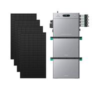 Zendure SolarFlow 2400 Pro - Batterie Solaire 2400W, 2,4-16,8kWh, avec 2xAB3000L (5.76 kWh), avec 450Wx4 Panneau Bifacial