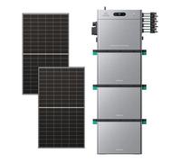 Zendure SolarFlow 2400 Pro - Batterie Solaire 2400W, 2,4-16,8kWh, avec 3xAB3000L (8.64 kWh), avec 500Wx2 Panneau Bifacial