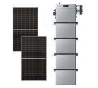Zendure SolarFlow 2400 Pro - Batterie Solaire 2400W, 2,4-16,8kWh, avec 4xAB3000L (11.52 kWh), avec 500Wx2 Panneau Bifacial