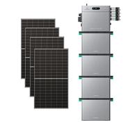 Zendure SolarFlow 2400 Pro - Batterie Solaire 2400W, 2,4-16,8kWh, avec 4xAB3000L (11.52 kWh), avec 500Wx4 Panneau Bifacial