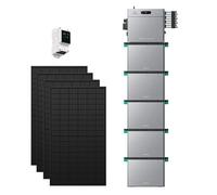 Zendure SolarFlow 2400 Pro - Batterie Solaire 2400W, 2,4-16,8kWh, avec compteur 3CT, 5xAB3000L (14.40 kWh), 450Wx4 Panneau Bifacial