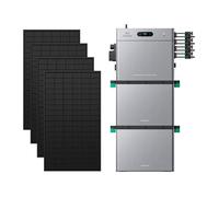 Zendure SolarFlow 2400 Pro - Système Solaire Photovoltaïque 2400W 2 4-16 8kWh avec 2xAB3000L (5.76 kWh) 500Wx4 Panneau Bifacial