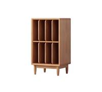 ZengL263NgS Étagère pour affichage Livres d'armoire de rangement for disques vinyles en bois au sol Facile à assembler