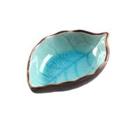 ZengL263NgS Plateau de service Ustensile de cuisine Plat Glace Fissure Glaçage Feuille Céramique Assaisonnement Sauce soja Vinaigre Petites assiettes Conteneur de stockage