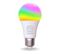 ZenGO Ampoule connectée WIFI LED E27 14W, 1500lm, Multicolore, 2700K-6500K, Compatible Alexa, Google Home, SmartLife et Tuya