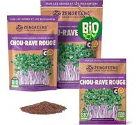 ZenGreens® Graines de chou-rave rouge bio - Choisissez entre 200g et 500g