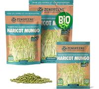 ZenGreens® Graines de haricots mungo bio - Choisissez entre 200g et 500g