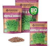 ZenGreens® Graines de lentille rouge bio - Choisissez entre 200g et 500g